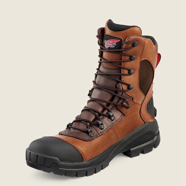 Red Wing Mens Crv™ - 8-inch Waterproof Soft Toe - Work Boots Brown/Black - 6271YAOME